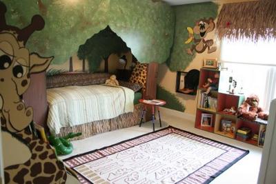 Bedroom on Jungle Themed Child Bedroom By Sandi Gaddes