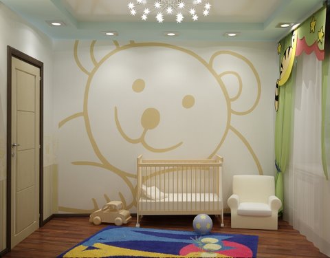 Baby Room Painting on Painting Wall Murals  Wall Murals  Nursery  Baby Room