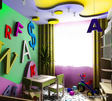 Play room for visually impaired child