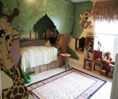 Jungle Themed Child Bedroom by Sandi Gaddes, book shelves, window treatments, boys room, jungle theme bedroom, bedrooms, boys bedrooms ideas, bedroom decor ideas, boys bedrooms, kids rooms, decorating boys bedrooms,  childrens rooms, girls bedroom