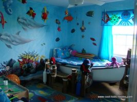 Great Barrier Reef, under the sea theme, under the sea decor, bedroom decor ideas, decorating boys rooms, colors to paint a room, bedroom themes for boys
