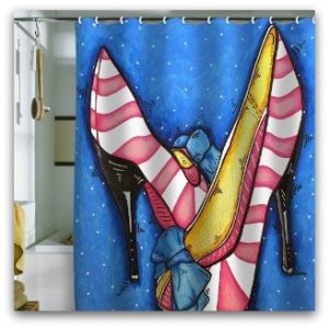 Shower Curtain Diva Slippers