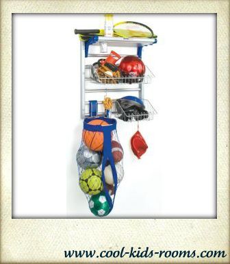 Sports organizer system, closet organizers Sports organizer system, closet organizers