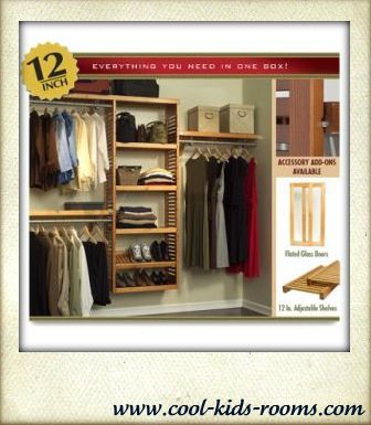 Wood closet organizer system, closet organizer