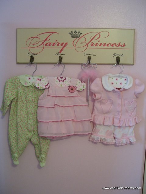 Cute fairy princess hooks for the nursery