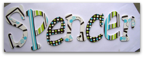 Personalized wooden wall letters Personalized wooden wall letters