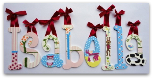 Wooden wall letters Wooden wall letters