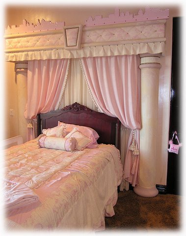 Pink princess themed bedroom