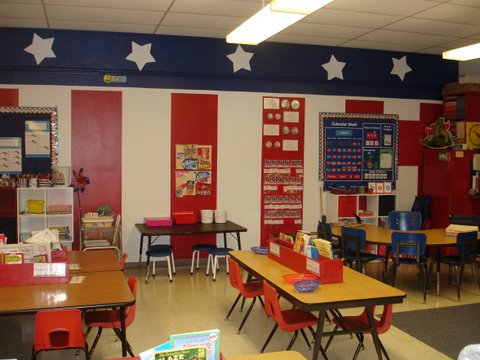 classroom decorating ideas, patriotic theme