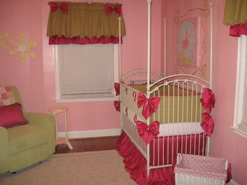 baby room, girls room, nursery, crib