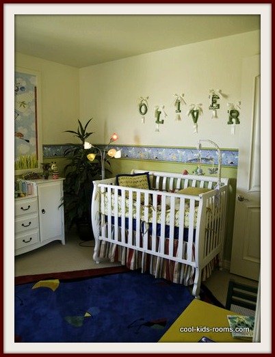 Blue and Olive Baby Boy Nursery