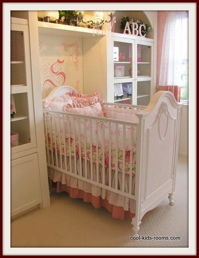 Wite and Pink Baby Girl Nursery