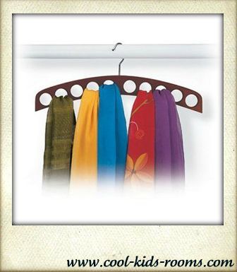 10 Hole Scarf Holder, closet organizer, 