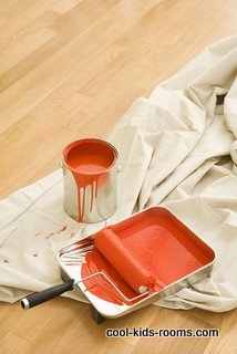 how to paint a room , painted room