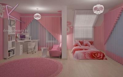 Pink Modern Bedroom