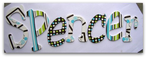 Personalized wooden wall letters Personalized wooden wall letters
