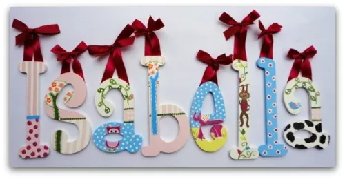 Wooden wall letters Wooden wall letters